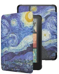 新着商品 WALNEW 7インチ All-New Kindle Paperwhite 第12世代（2024年発売) ケース Kindle Colorsoft Signature Editionに適応 高級PU レザー カバー オートウェイク/スリープ機能 磁気