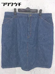 ◇ ◎ EASTBOY イーストボーイ 膝丈 タイト デニム スカート サイズ21 ネイビー系 レディース 【中古】 【1002801289416】のサムネイル