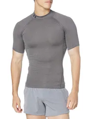 [アンダーアーマー] トレーニングベースレイヤー UAヒートギアアーマー シャツスリーブ モック メンズ