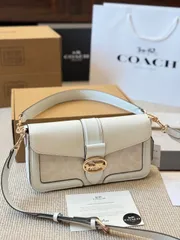 【今日特価】Coach Georgie Colorblock Rivet Messenger Bag - コーチ ジョージー カラーブロック リベット メッセンジャーバッグ?3way 多用性 × モダンなデザインと実用性兼ね備え?送料無料