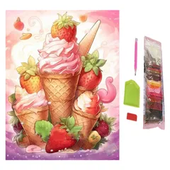 SENTO JONA ダイヤモンドアート アートパネル 四角いビーズ キット ビーズアート 手芸 ダイヤモンドペインティング スクエア 30x40cm (7) [7]