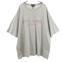 Eddie Bauer エディーバウアー 90s USA製 EBTEK オールド 半袖 Tシャツ XXL グレー メンズ 古着
