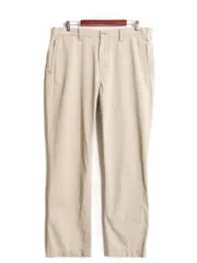 【お得なクーポン配布中!】 ポロ ラルフローレン コットン チノ パンツ メンズ 36 32 古着 スラックス ストレート ノータック アーミー タイプ ワンポイント ベージュ