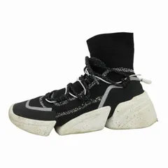 ケンゾー KENZO K Sock High Top スリッポンスニーカー シューズ 36 23㎝ 白 ホワイト 黒 ブラック /FF 1009　のサムネイル