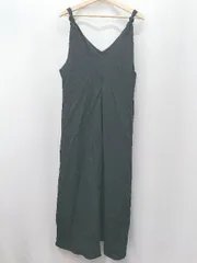 ◇ Θ Bab バブ 無地 ロング丈 サロペット オーバーオール スカート サイズF ブラック系 レディース E  【1506190014364】のサムネイル