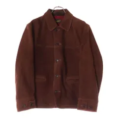 TENDERLOIN テンダーロイン ウールジップアップジャケット レザー茶芯 TENDERLOIN T-HIDE ホースハイドボタンレザージャケット Sサイズ