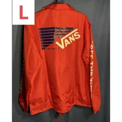 【デザイン必見！】VANS ナイロンジャケット　L レッド　ウィンドブレーカーのサムネイル