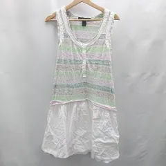 ◇ ⊂ MARC JACOBS マークジェイコブス バイカラー 袖なし 膝丈 ワンピース サイズXS ホワイト レディース E  【1503060031964】のサムネイル