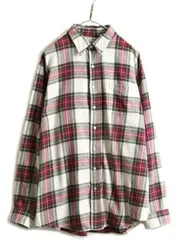 【お得なクーポン配布中!】 80年代 USA製 ビンテージ エルエルビーンチェック フランネルシャツ XL
