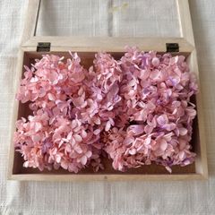 プリザーブドフラワー アジサイ 約13g (ピンクパープル) OC 未使用品 ピラミッド 紫陽花 ヘッド