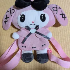 【美品】マイメロ　真夜中のメロクロぬいぐるみリュック