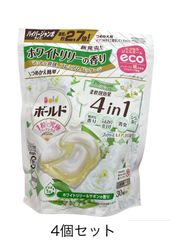【4袋セット】ボールド ジェルボール4D ホワイトリリー&サボンの香り ハイパージャンボ 30個入り 詰め替え