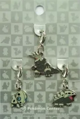 【中古】キーホルダー・マスコット(キャラクター) 304.ココドラ＆305.コドラ＆306.ボスゴドラ 全国ずかんメタルチャーム(3個セット) 「ポケットモンスター」 ポケモンセンター限定