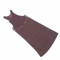 ピンクハウス ワンピース サロペット オーバーオール ブラウン×ゴールド ウール毛100%(裏地)キュプラ100% PINK HOUSE  H798 