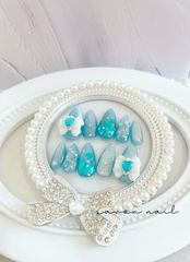 ネイルチップ 地雷 サブカル 青 痛ネイル 量産型 - メルカリ