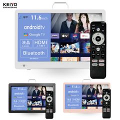KEIYO AN-M010  Android TV搭載 スマートモニター 11.6インチ Google用音声リモコン HDMI 慶洋エンジニアリング (M)