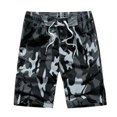 水着 メンズ サーフパンツ ハーフパンツ 水陸両用 迷彩柄 インナー付き ひざ丈 オシャレ かっこいい 海パン 短パン 大きいサイズ 男性 mm4 black M|L|XL|XXL|XXXL