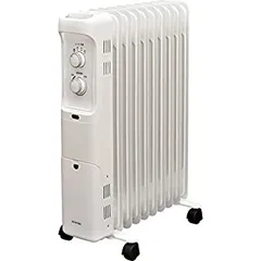 【値下げ】オイルヒーター　POH-1210KS-W アイリスオーヤマ　ホワイト オイルヒーター 8畳 温度調節 POH-1210KS-W ホワイト【前払い