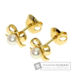 MIKIMOTO ベビーパール 真珠 ぺリドット イヤリング K18YG レディース