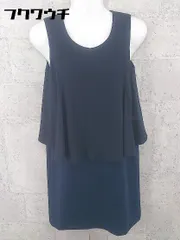 ◇ allureville アルアバイル ノースリーブ 膝丈 ワンピース サイズ1 ネイビー レディース 【中古】 【1002801055592】のサムネイル