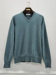 ブルネロクチネリ サマーニット セーター クルーネック サイズ52 ブラウン（茶色）系 BRUNELLO CUCINELLI(ブルネロクチネリ