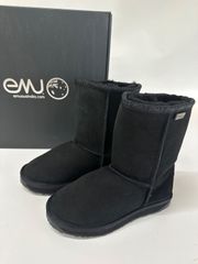 新品未使用 25cm EMU ブラック ムートンブーツ - メルカリ