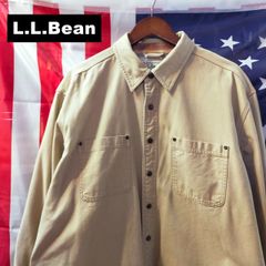 L.L.Bean エルエルビーン ワーク シャツ ジャケット XL TALL 厚手 スナップボタン チェックライナー ベージュ ゆったり 10602