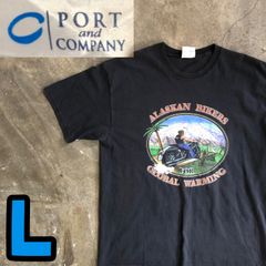 T5999 PORT and COMPANY モーターサイクル　Tシャツ 古着
