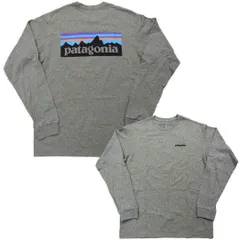 パタゴニア  patagonia ロンT M LONG-SLEEVED P-6 LOGOグレー