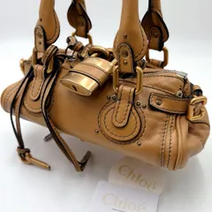 クロエ　パディントンミニ Chloe パディントン ミニ ハンドバッグ ブラウン マットゴールド