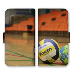 Galaxy A55 5G SC-53E ケース 手帳型 ギャラクシー A55 スマホケース 携帯ケース バレー バレーボール ビーチバレー スポーツ 球技 球 部活 クラブ 写真 カラー01