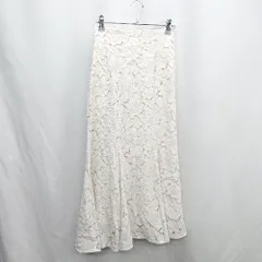 ◇ ⊂ NATURAL BEAUTY BASIC ロング丈 フレア スカート サイズS オフホワイト系 レディース E  【1410290074794】