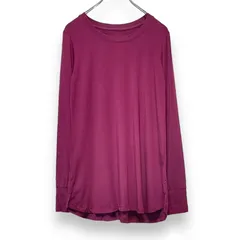 【極美品】Cuddl Duds カドルダッツ　ストレッチクルーネックチュニック　Mサイズ　ワイン　レディース　トップス