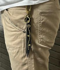 Schott/FLOWER STUDS LEATHER スタッズ キーホルダー - メルカリ