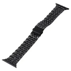 【新品・5営業日で発送】ELECOM エレコム アップル　ウォッチ44ミリ用ラグジュアリーステンレスバンド　ブラック AW-44BDSS7BK 1本