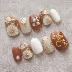 ネイルチップ ニュアンス卒業式成人式 前撮り 振袖 袴 着物 和柄 淡色ベージュ m38849403834_1.jpg?1712836937