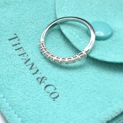 TIFFANY&Co. ティファニー フォーエバー ハンドリング レディース PT950 プラチナ 10号 ブランドジュエリー【未使用に近い】