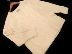 AZUL BY MOUSSY アズールバイマウジー ケーブル編み ニット セーター sizeM/アイボリー ◇■ レディース