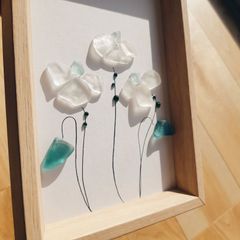 シーグラスアート❀幸せの花❀　フラワー　インテリア