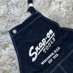 snap on スナップオン　エプロン Snap-on スナップオン ワークエプロン インディゴ - メルカリ