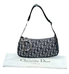 超美品◆本物クリスチャンディオールChristianDiorトロッターVintageヴィンテージDIORデカロゴD金具腋下セミ腋下ショルダーバッグ