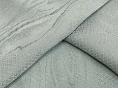 平和屋着物▽上質な色無地 単衣 杢目地紋 水色 正絹 逸品 AAAW7561fy