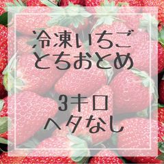 冷凍いちご　朝採れ　とちおとめ　3キロ