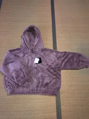 大きいサイズ　フード付きファーブルゾン　3L