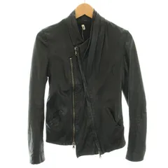 希少】MASNADA ラムレザー ライダースジャケット レディース 38