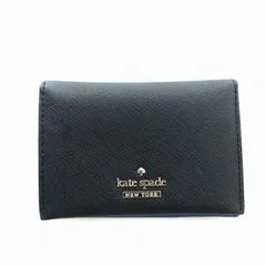 ケイトスペード KATE SPADE カードケース 名刺入れ マルチケース PVC ロゴ 黒 ブラック 紺 ネイビー ■GY18 /MQのサムネイル