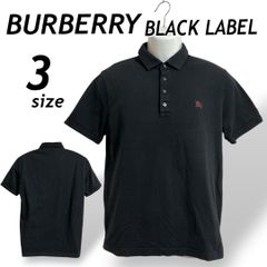 BURBERRY BLACK LABEL バーバリー ブラックレーベル メンズ 半袖ポロシャツ 3 刺繍ロゴ D1P36-735-09 三陽商会 ノバチェック プラック系 (D012)★
