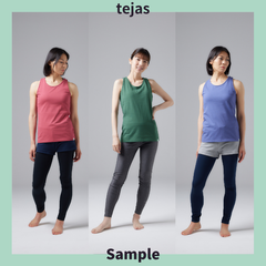 ＜tejas(テジャス)＞santi-tank＜penguin＞ [TL232111] タンク ヨガウェア ペンギン柄 サンプル品