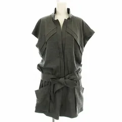 ダブルスタンダードクロージング ダブスタ DOUBLE STANDARD CLOTHING オールインワン ノースリーブ サロペット ショートパンツ ウール F グレー /☆G ■MUのサムネイル