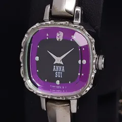 限定モデル ANNA SUI ブラックローズ時計 ANNA SUI アナスイ ローズ腕時計 ブラック 電池交換必要 - メルカリ